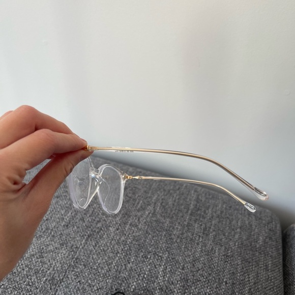 Classic round clear glasses with prescription - Picture 5 of 8